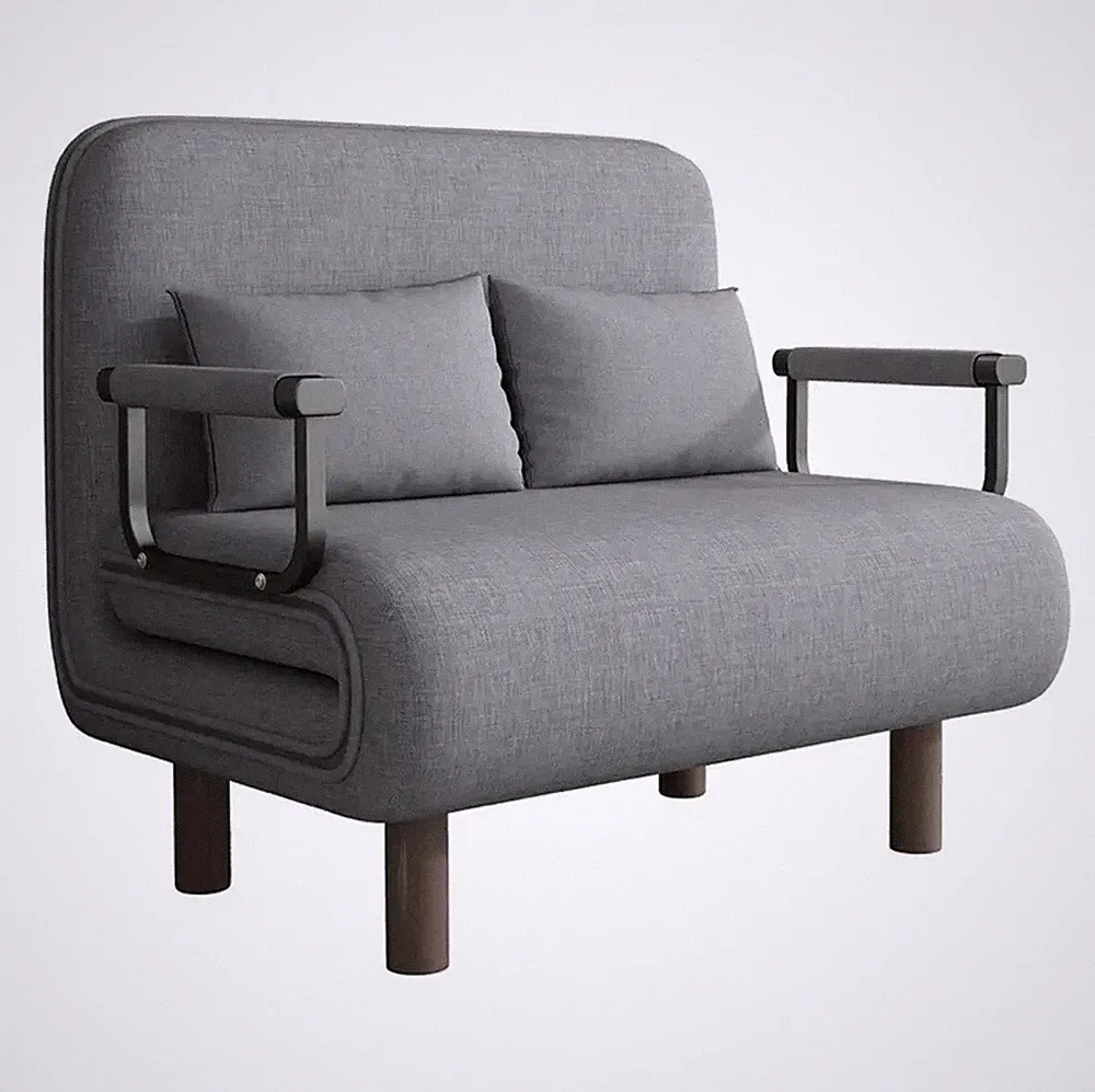 3-in-1 Folding British Sofa Bed Chair – Adjustable Recliner Lounge Chair &Pillow