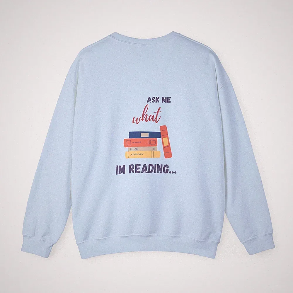 Cozy Reading Crewneck Sweatshirt, Ideal for Book Lovers, Reading Gifts, Cozy
