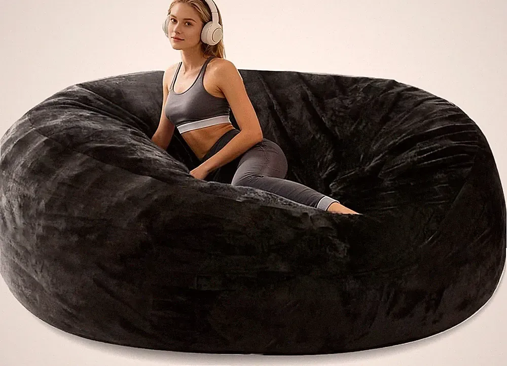Giant Beanbag Chair 6FT Bean Bag Chairs for Adults with Filler, Reading Chair Cl