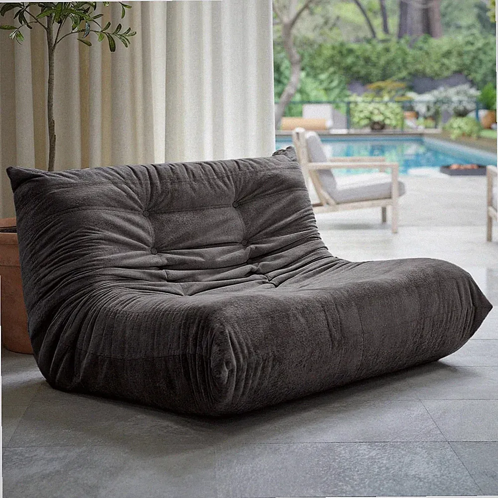 Loveseat Bean Bag Chair, Oversized Reading Chair for Adults Ultra-Comfy, Corner